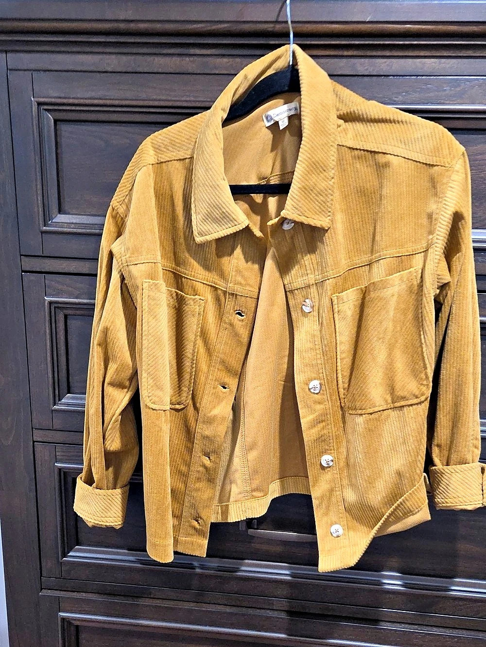 Central Park West Corduroy Jacket in Brown